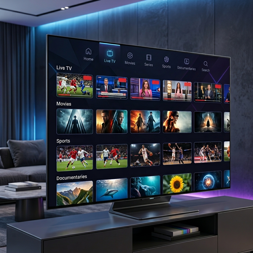 Professional IPTV Service with Premium Entertainment Channels