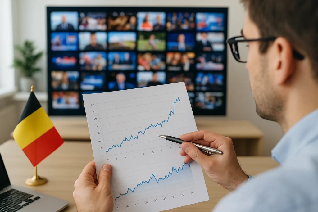 IPTV Belgique 2026 : guide technique et légal (multicast, CDN, codecs, QoS/QoE, fibre, IPv6)