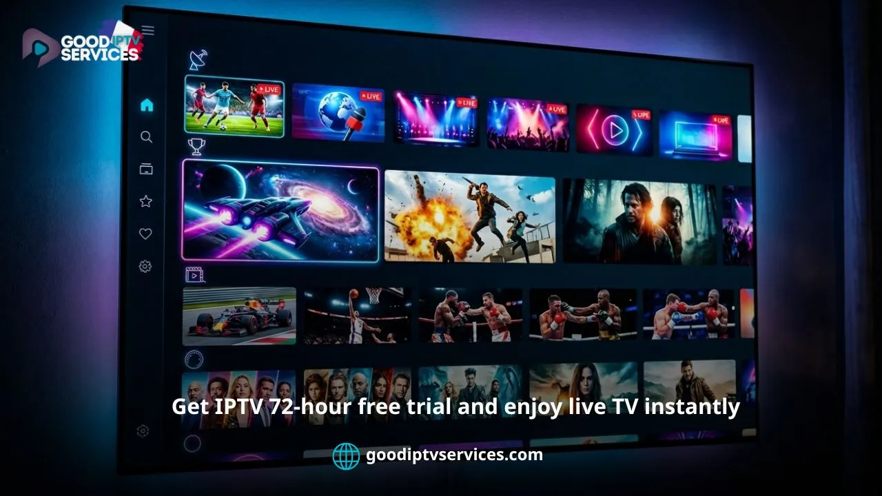 IPTV 72 Hour Free Trial – Watch HD & 4K Channels