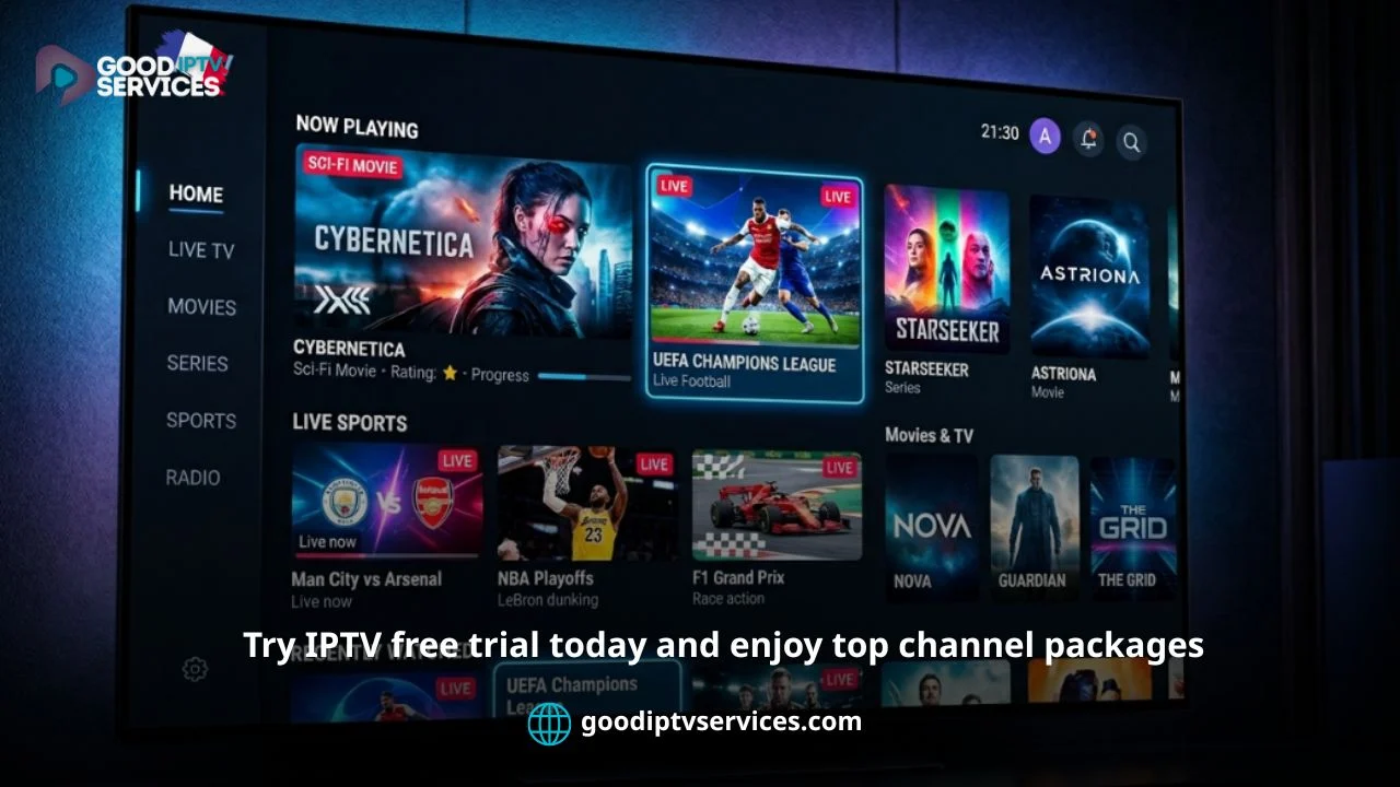 Free Trial IPTV – Try Premium 4K Channels Online