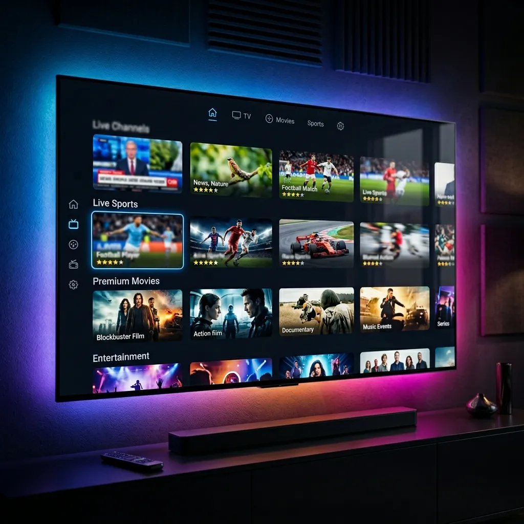 IPTV Subscription with Premium Entertainment Channels
